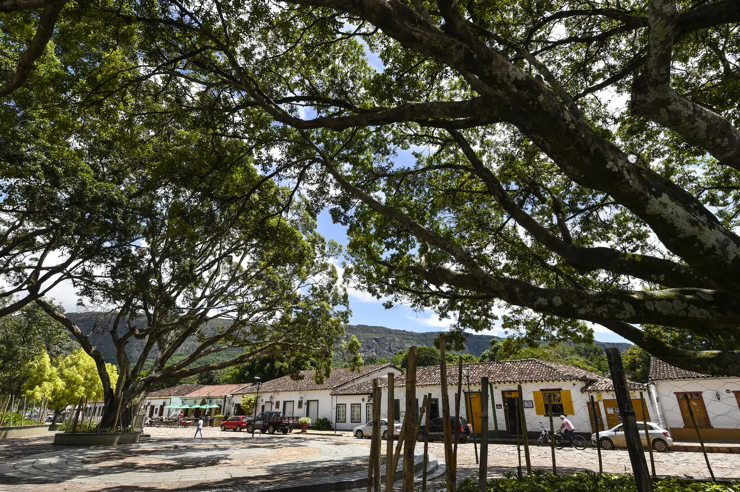 O Largo das Forras, praça central de Tiradentes, onde o festival monta a tenda